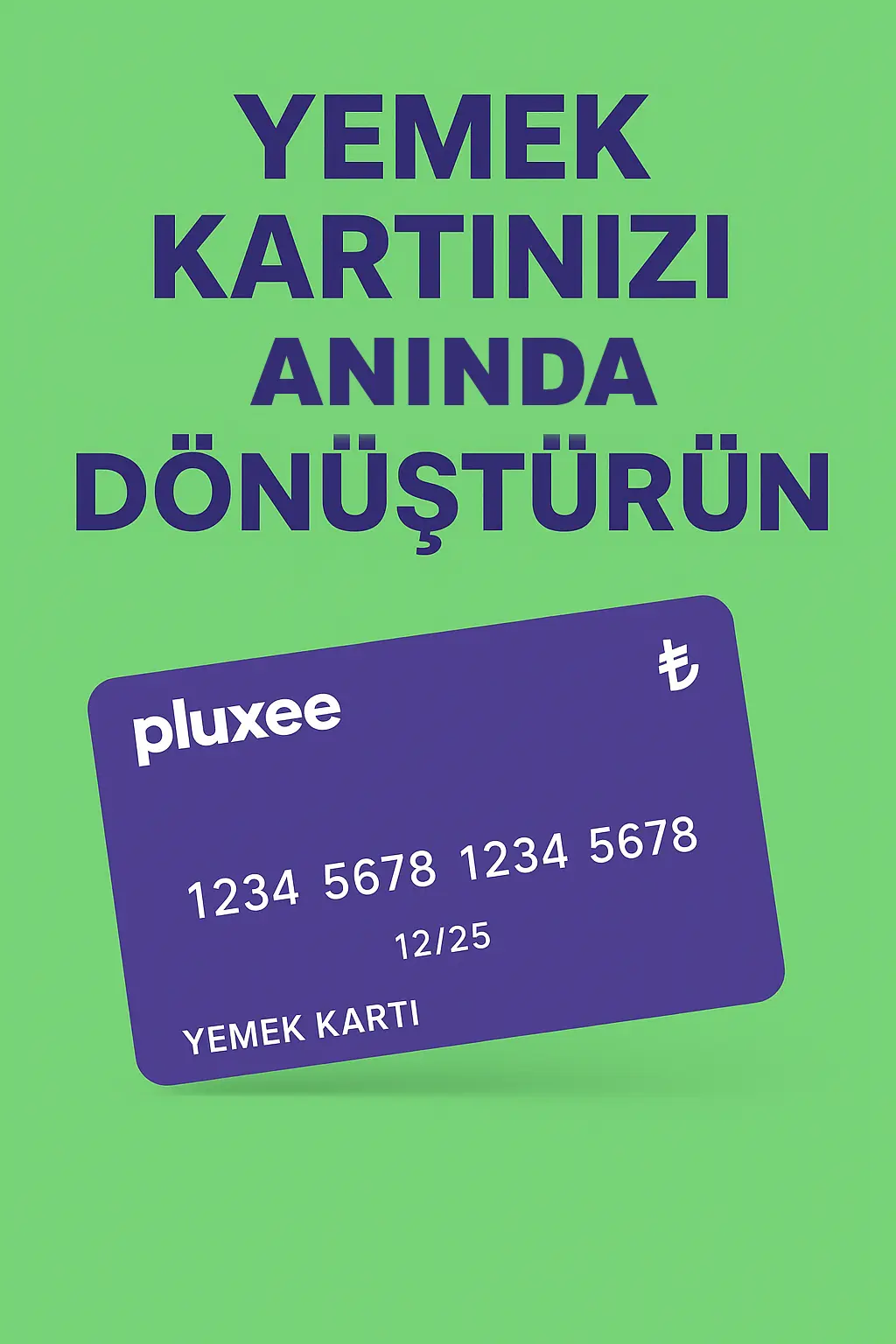 Yemek kartı dönüştürme