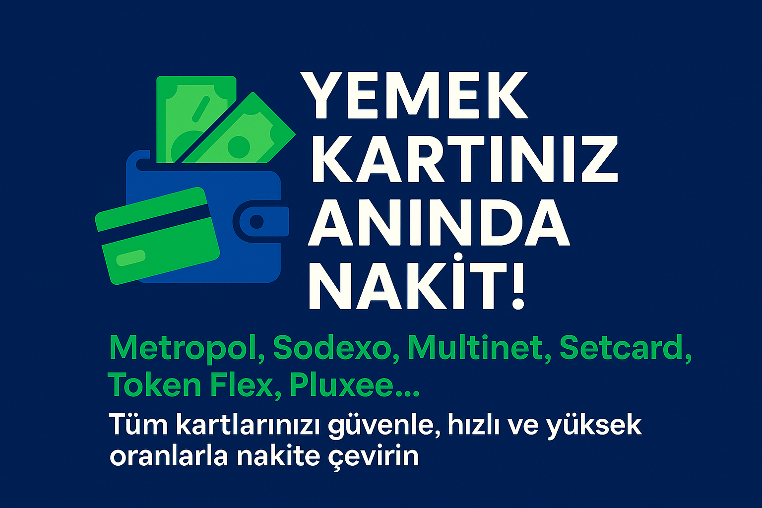 Yemek kartı bozdurma